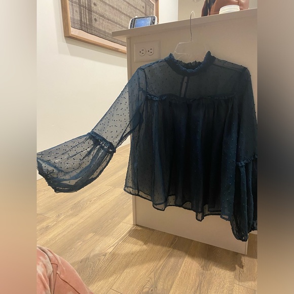 Bohme Sheer Blouse Size M - Picture 2 of 3